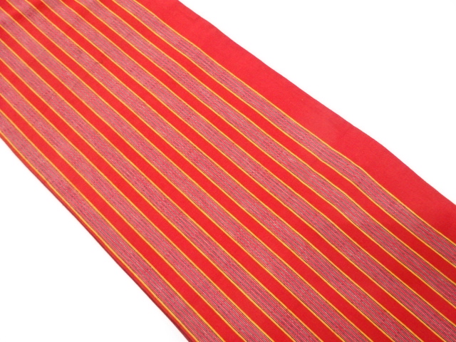 縞模様織り出し全通袋帯